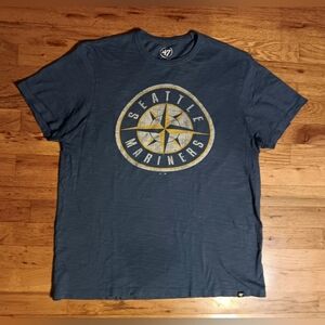 Seattle Mariners Old School Compass Logo t shirt 47 Brand MLB Baseball Griffey